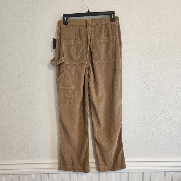 Regeneration Women's Size 5/27‎ Brown Corduroy High Rise Straight Leg Pants NWT - Picture 2 of 6